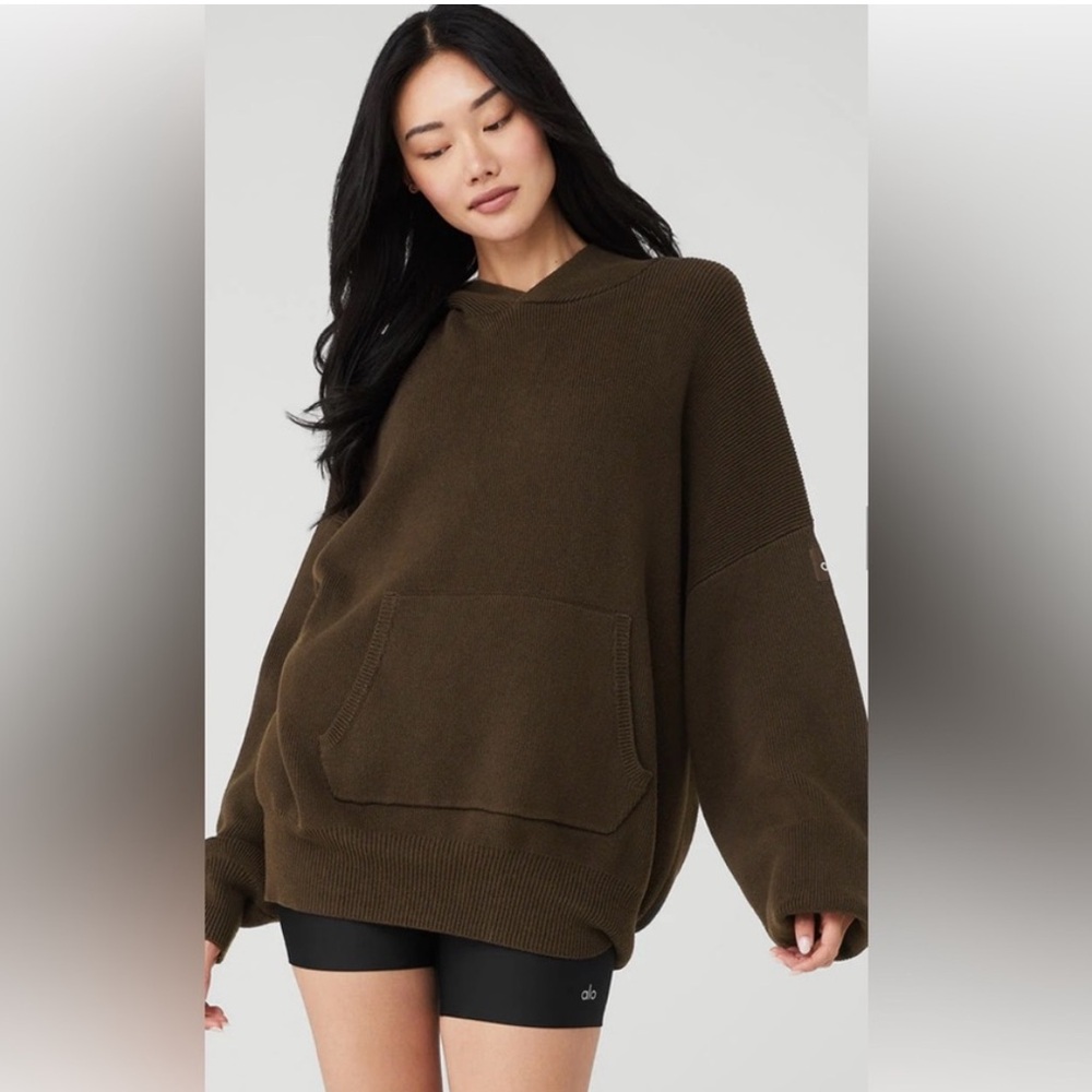 Alo Yoga Renown Heavyweight Hoodie - Espresso Xxs